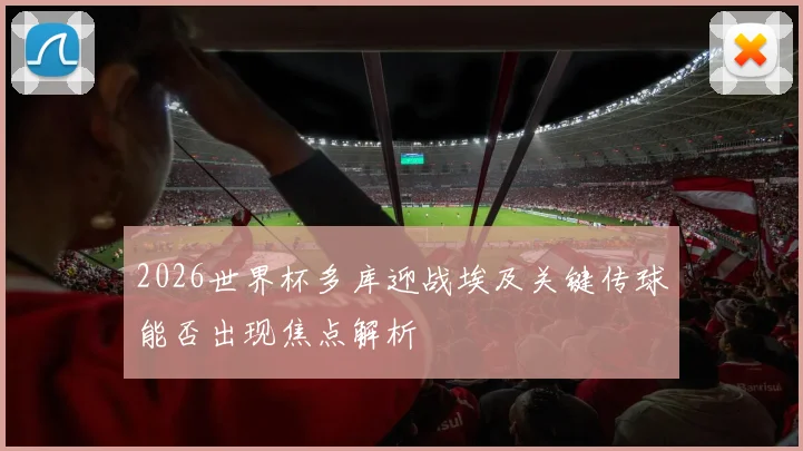 2026世界杯多库迎战埃及关键传球能否出现焦点解析